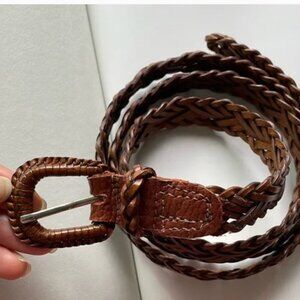 Leather Braided Belt